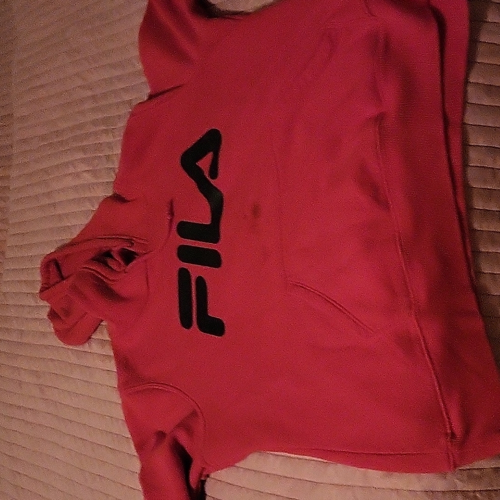 red fila hoodie